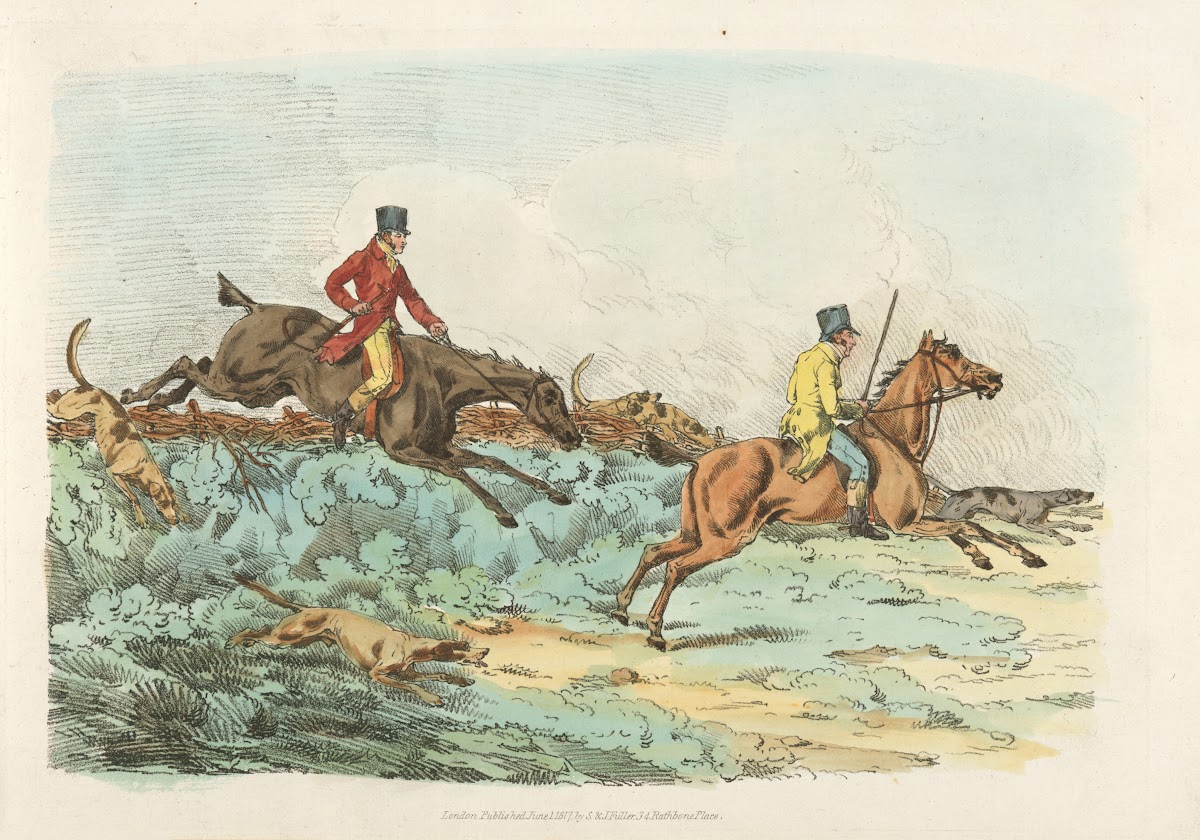 Clearing hurdle during a hunting 1817 1818