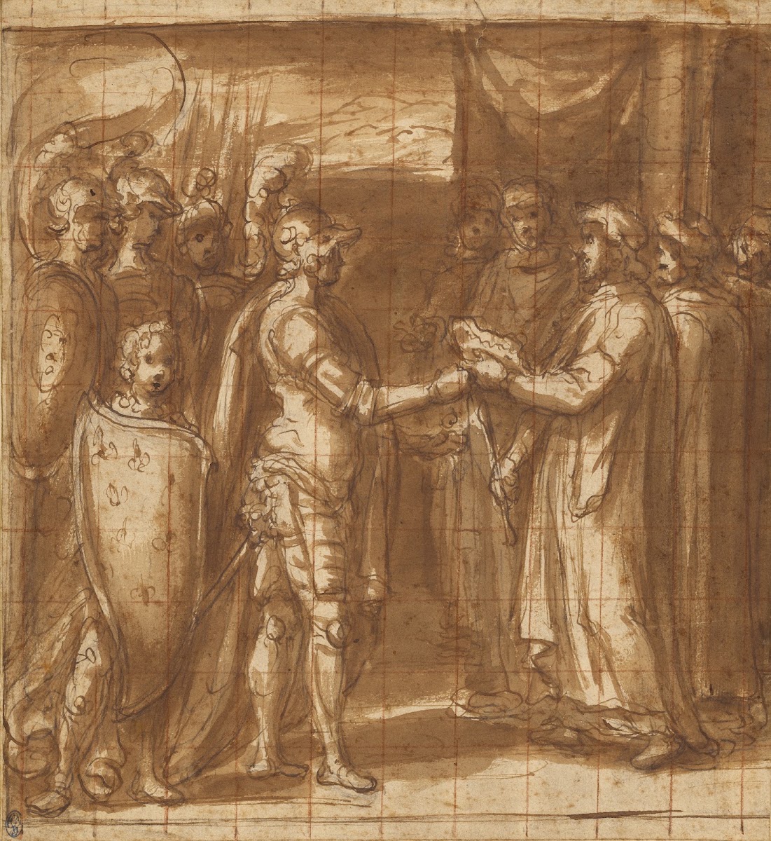 Cardinal Albornoz Gives the Farnese the Keys to Valentino 1565