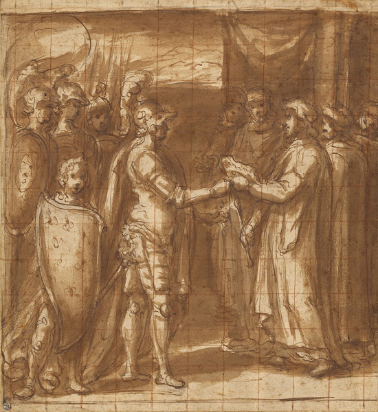 Cardinal Albornoz Gives the Farnese the Keys to Valentino 1565
