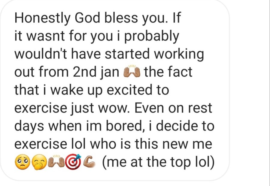 Sweat Sister Testimonial