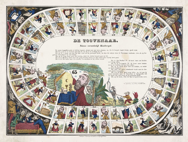 De Toovenaar  Nieuw Vermakelijk Kinderspel 1856