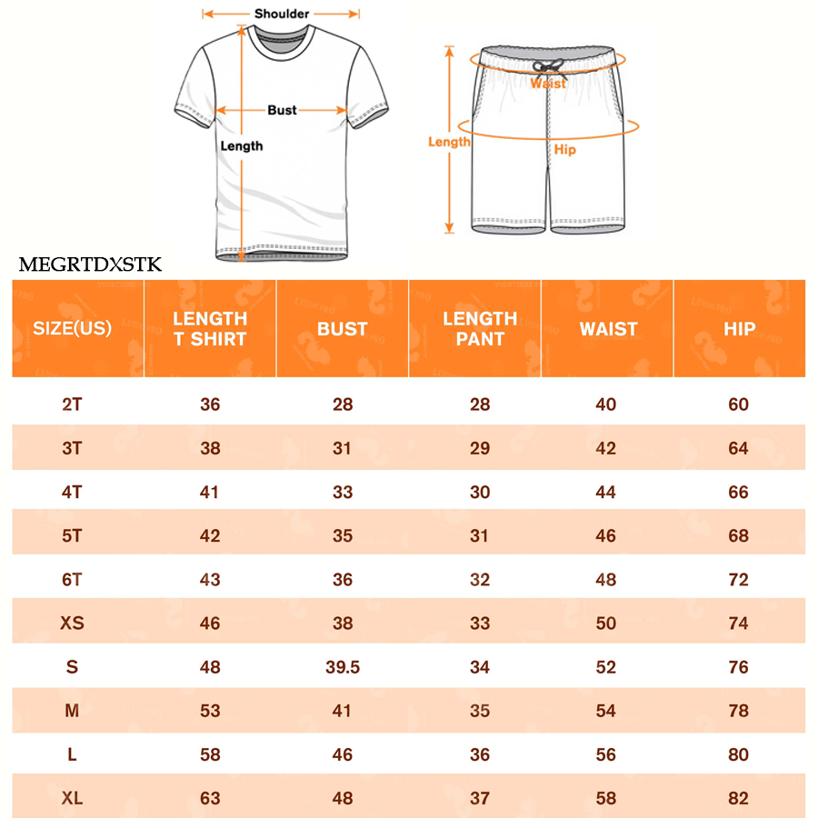 AOP US Size Children's Short Sleeve & Children's Beach Shorts (Cotton Like)