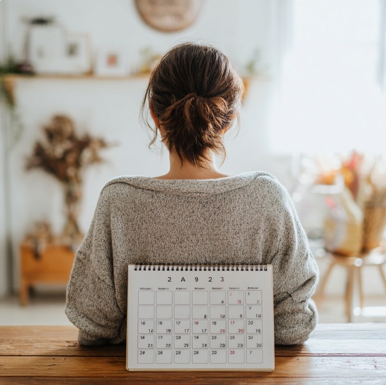 차분하게 계획을 다시 세우는 일상적인 장면