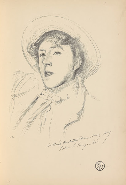 Portrait sketch of Miss Paget Vernon Lee 1900