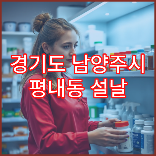 경기도 남양주시 평내동 설날 연휴 문 여는 당직 약국 위치 안내
