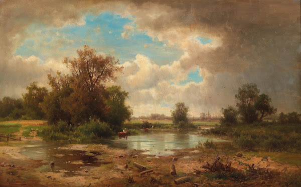 Open Landscape With Pond
