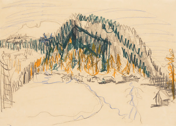 Junkerboden Landschaft bei Davos 1937