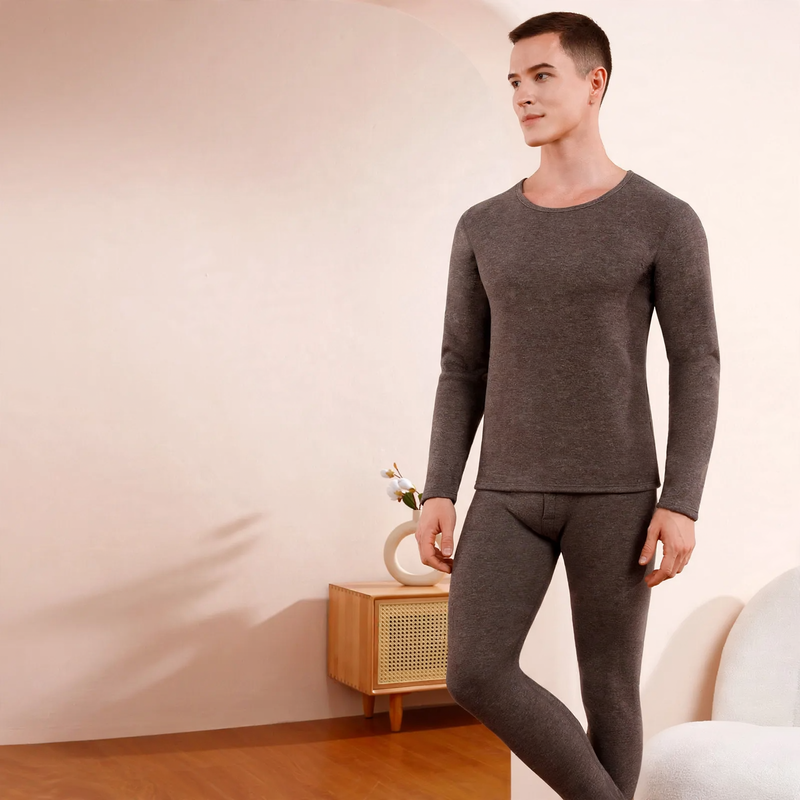 Thermal underwear set, seamless, with cashmere and silk content