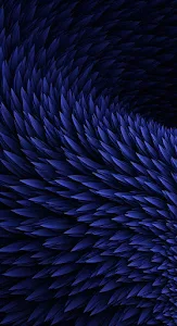 Deep Blue Abstract Spiky Texture Swirl Geometric Pattern