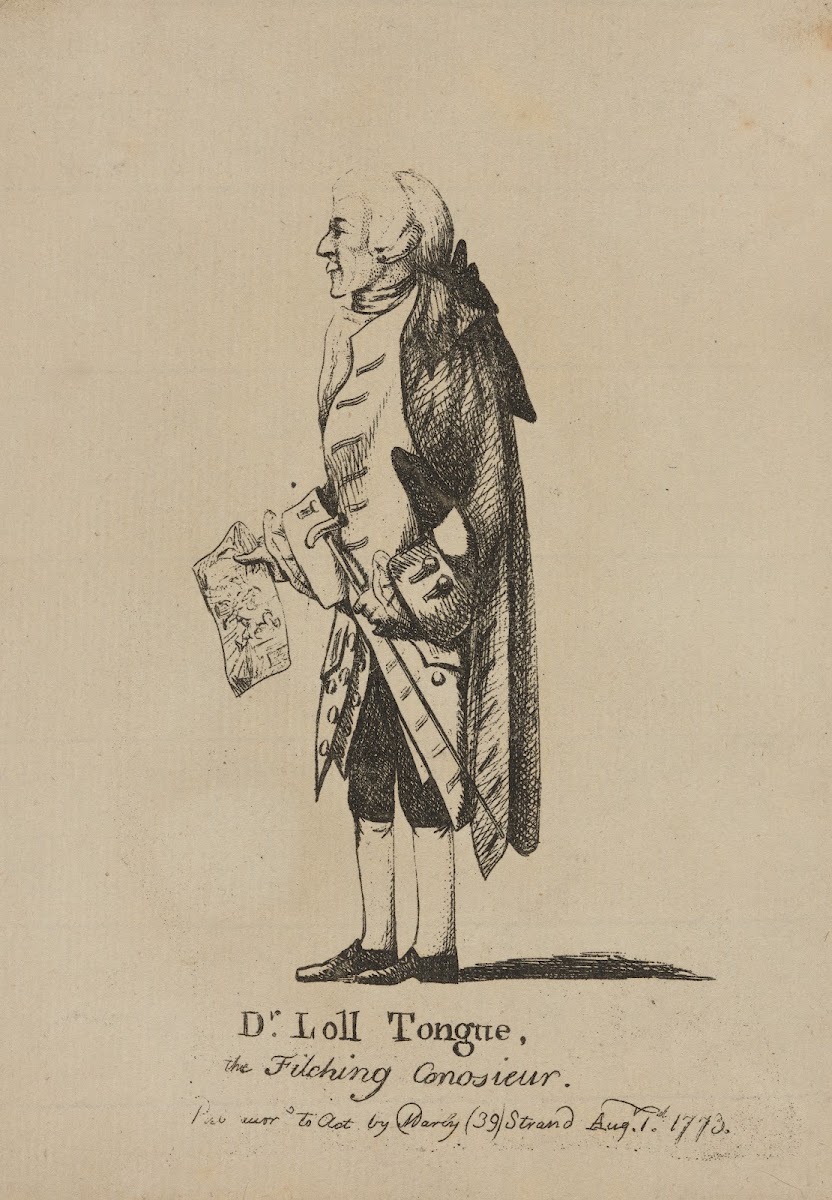 Dr Loll Tongue the filching conosieur 1773