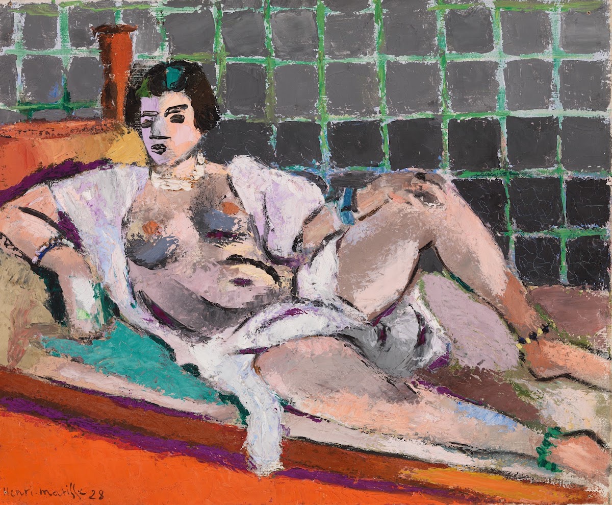 Reclining Odalisque Nu étendu 1928