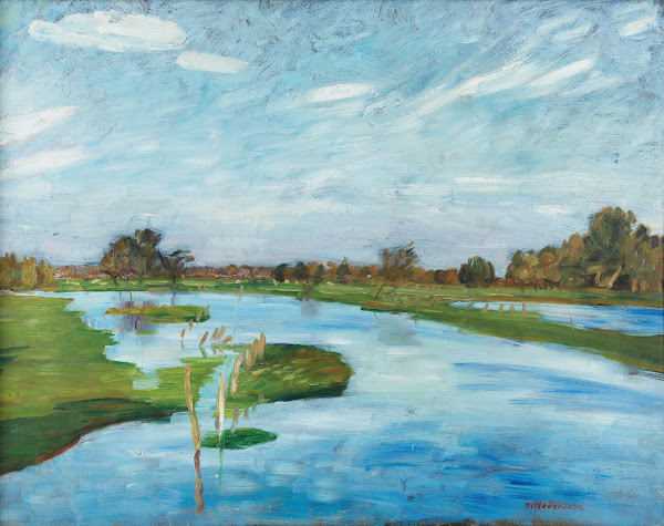 Überschwemmte Wümmewiesen 1924