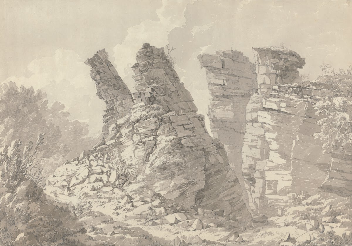 Hob Thursts Houses Monsoldale Derbyshire 1789