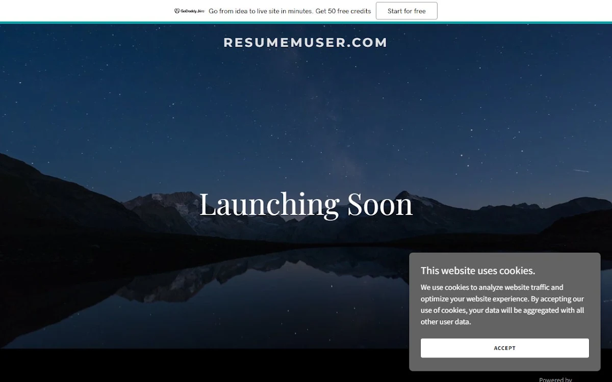 Captura de ResumeMuser