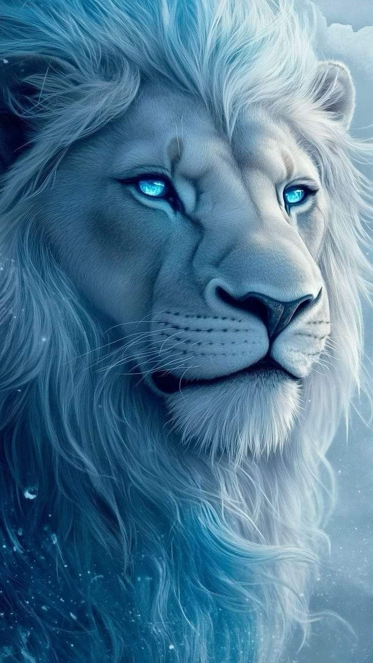 White Lion Face Picture