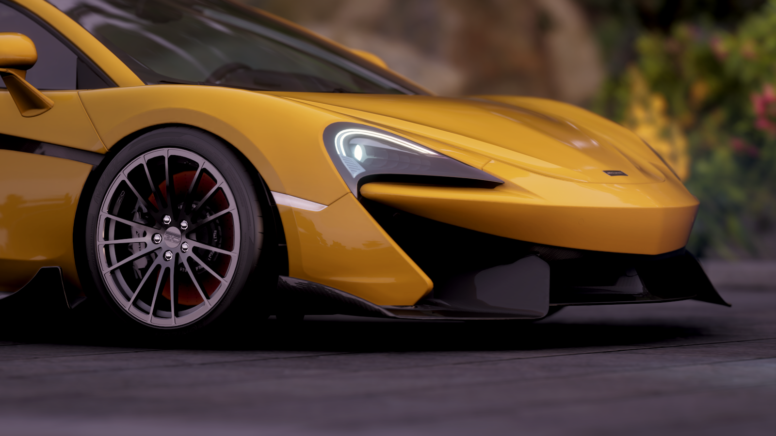 Yellow McLaren Sports Car - Automotive Photography 4K Wallpaper (3840x2160)