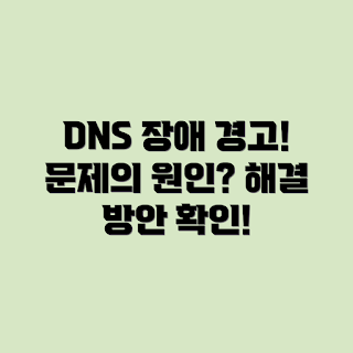 DNS 서버 장애, 구조적 문제, DNS 오류, 네트워크 장애, 서비스 중단