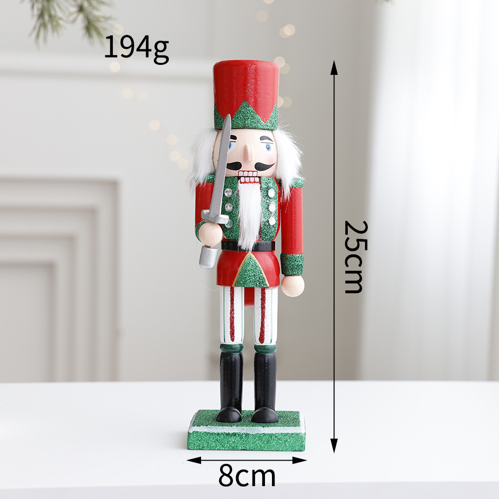 Dekorative Nussknacker-Figur aus Holz für den Tisch