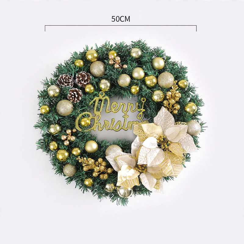 Christmas wreath, modern and simple