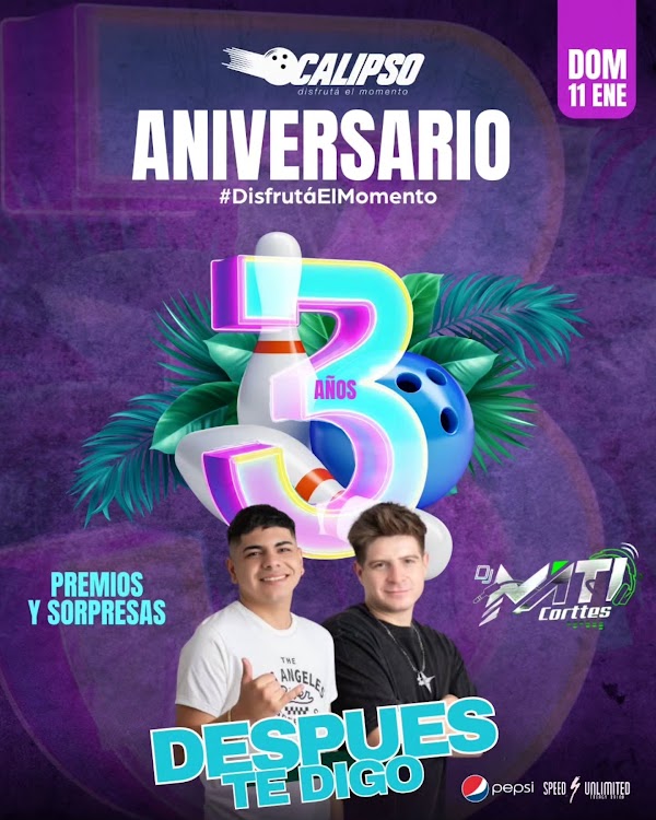 ✨️🎳 ANIVERSARIO 🎳✨️