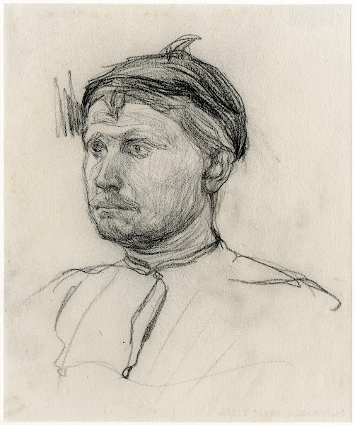 Hoofd van een man portret 1888