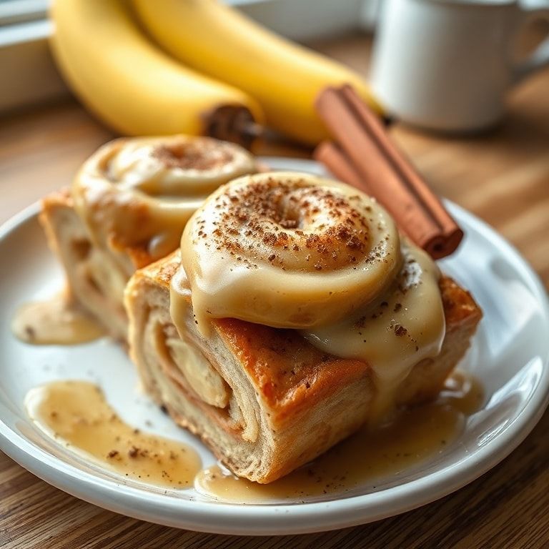 Peanut Butter Banana Cinnamon Rolls Recipe for Easy Breakfast: Quick & Delicious