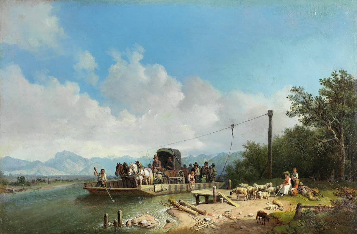 Fähre am Inn 1867