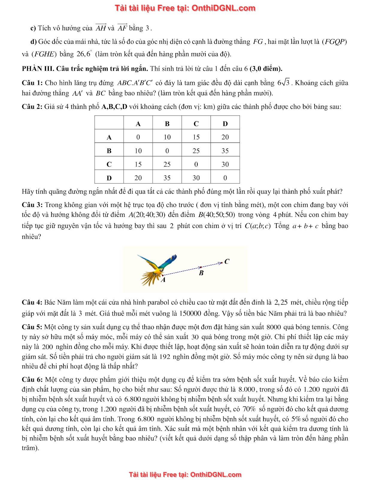 32 đề phát triển minh họa môn toán - có đáp án