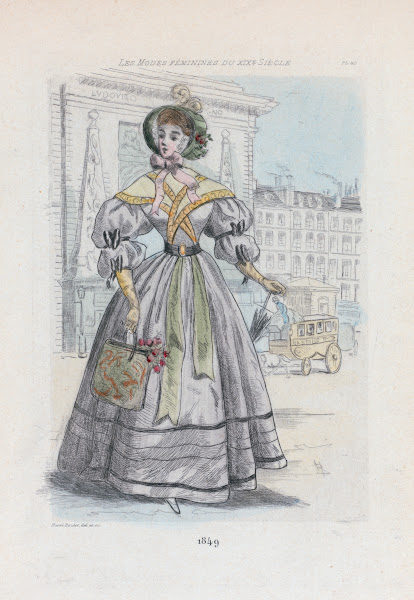 1849 Womens fashion in nineteenth century Paris 1902