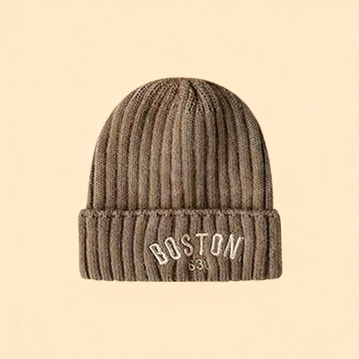 Children's hat with ear flaps, knitted, warm