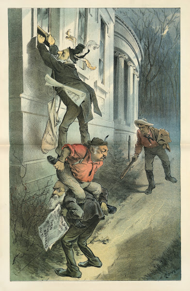 Helping the rascals in  a burglarious scheme that may be suddenly spoiled 1884