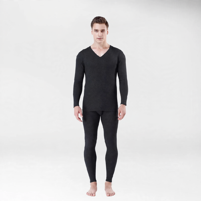 Men's thermal underwear set, seamless, insulated