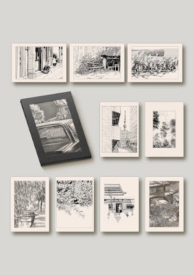 Sekitaran Mini Prints monochrome set ( 10pc )