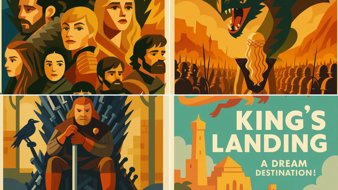 Transforma la imagen en un póster al estilo de los años 50.