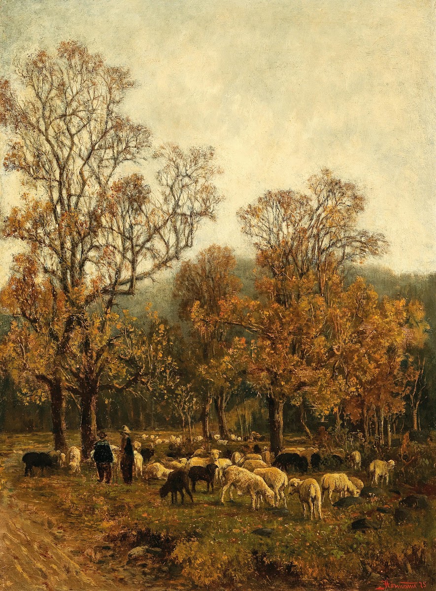 A Sheep Pasture in Rekawinkel 1875