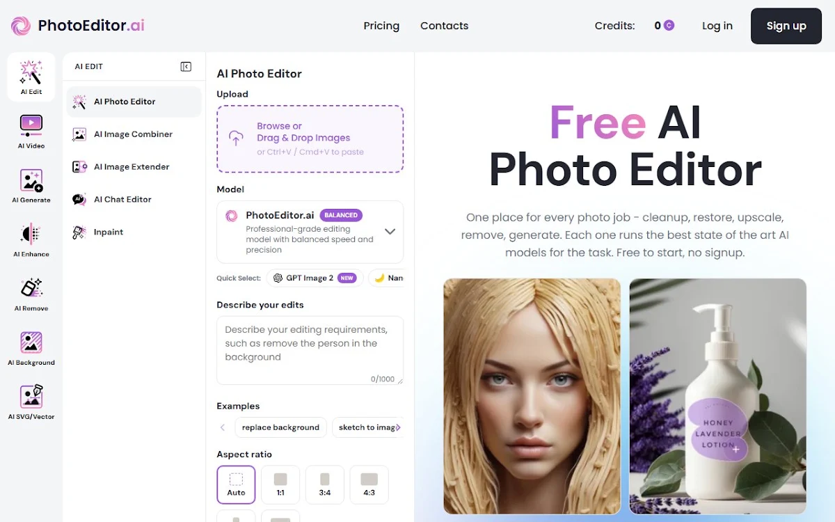 Captura de PhotoEditor.ai