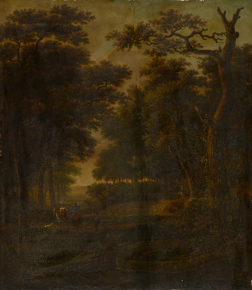 Forest Landscape with Riders