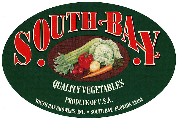 South Bay Quality Vegetables Label 1930 1950