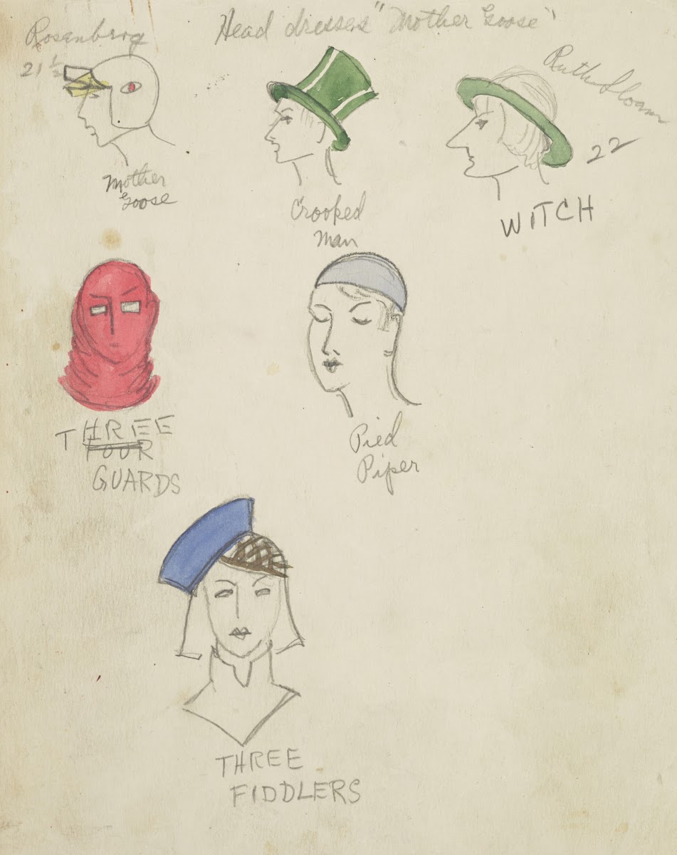 Mother Goose Goes to Town Head Dresses 1934 1943