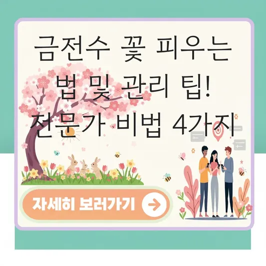 금전수 꽃 피우는 법 및 관리 팁 대표 이미지
