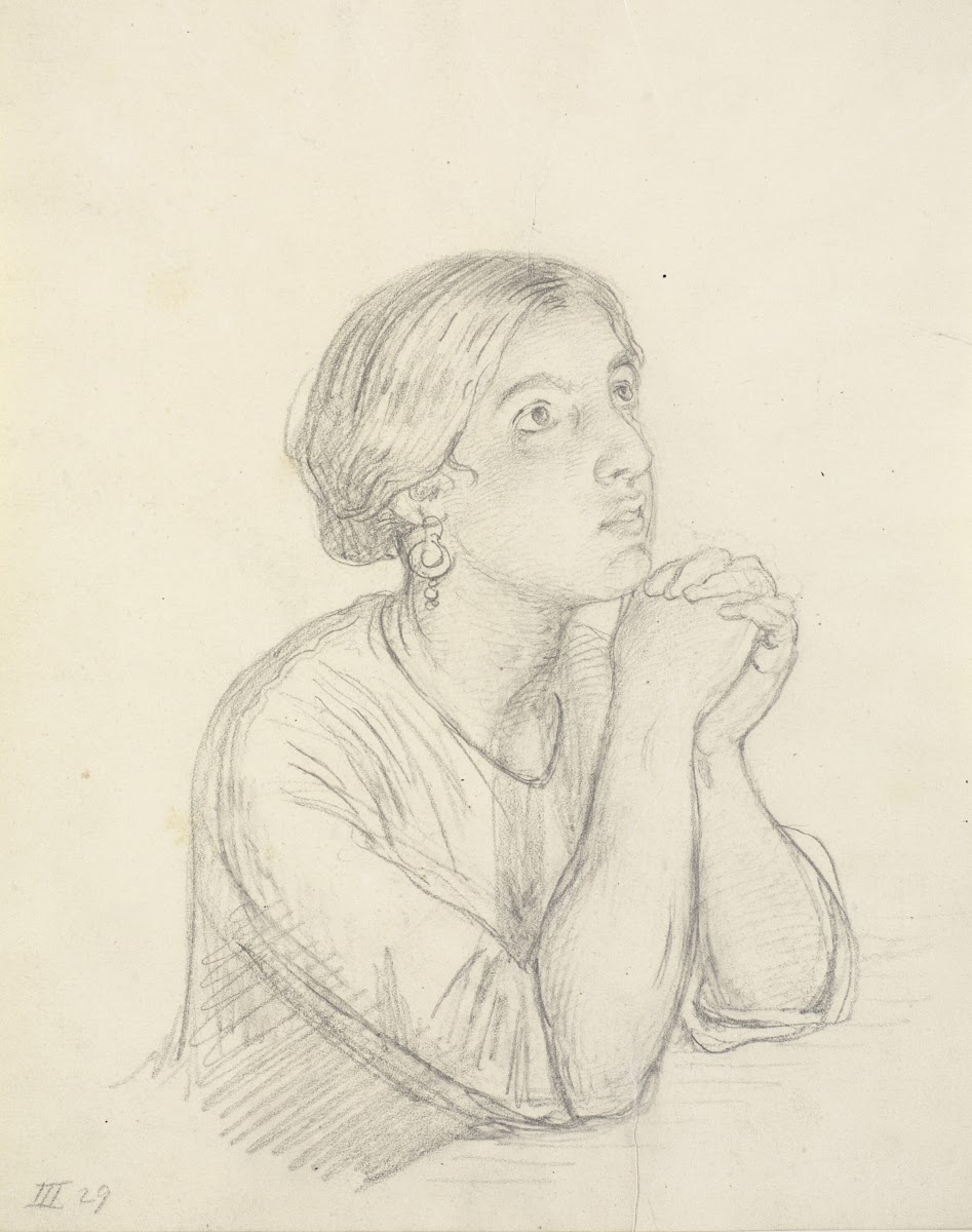 Bedende italienerinde brystbillede 1810  1873