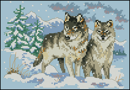DIM6800 A Pair Of Wolves