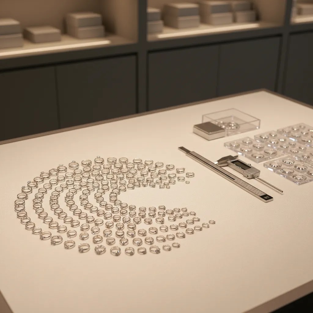 925 sterling silver rings wholesale assortment arranged for sizing strategy, consistency checks, and reorder planning