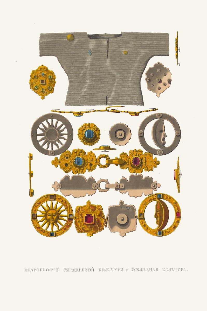 Podrobnosti serebrianoi kolchugi i zheleznaia kolchuga 1849   1853