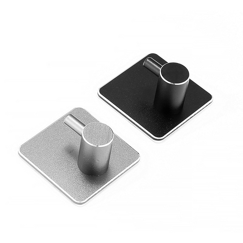Aluminum Adhesive Hook, Square