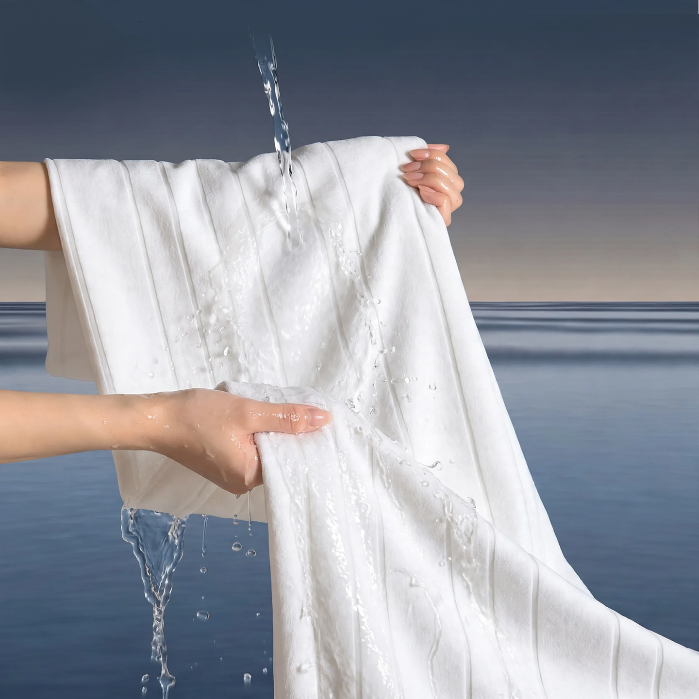 Waterproof fitted sheet with antibacterial properties