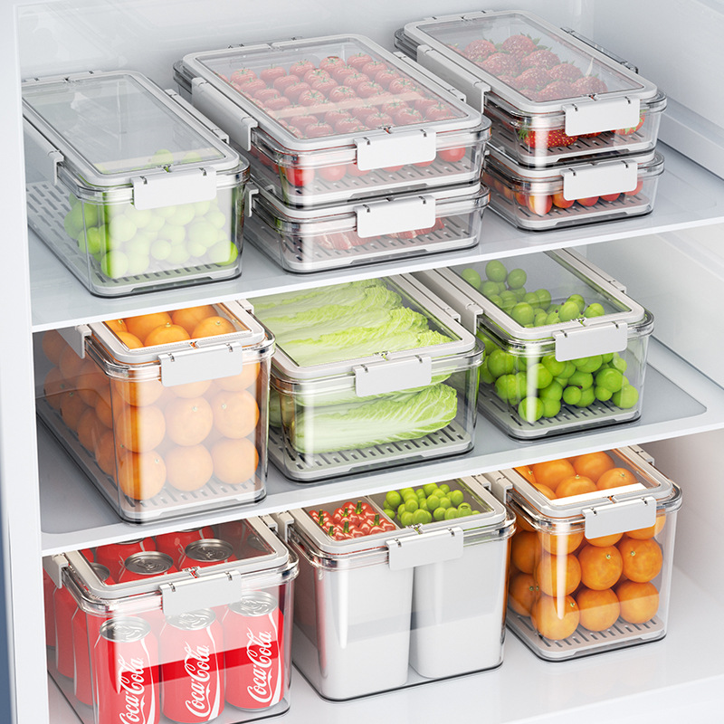 Kunststoff-Frischhaltebox für Kühlschrank und Gefrierfach