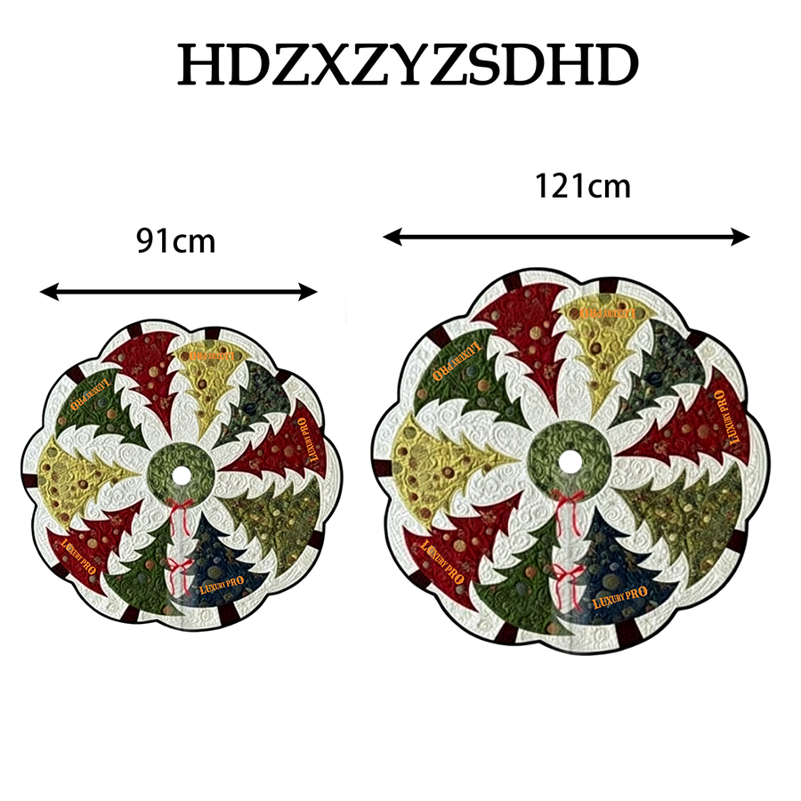 Tree-shaped Free-pin Christmas Tree Mat