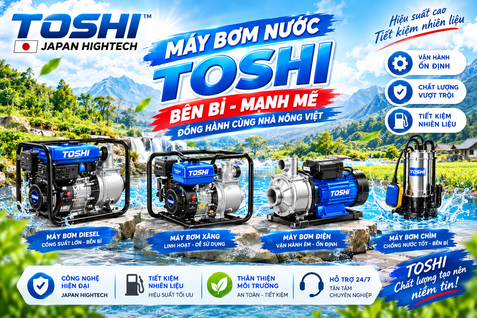 Banner Quảng Cáo Máy Nông Nghiệp TOSHI 4