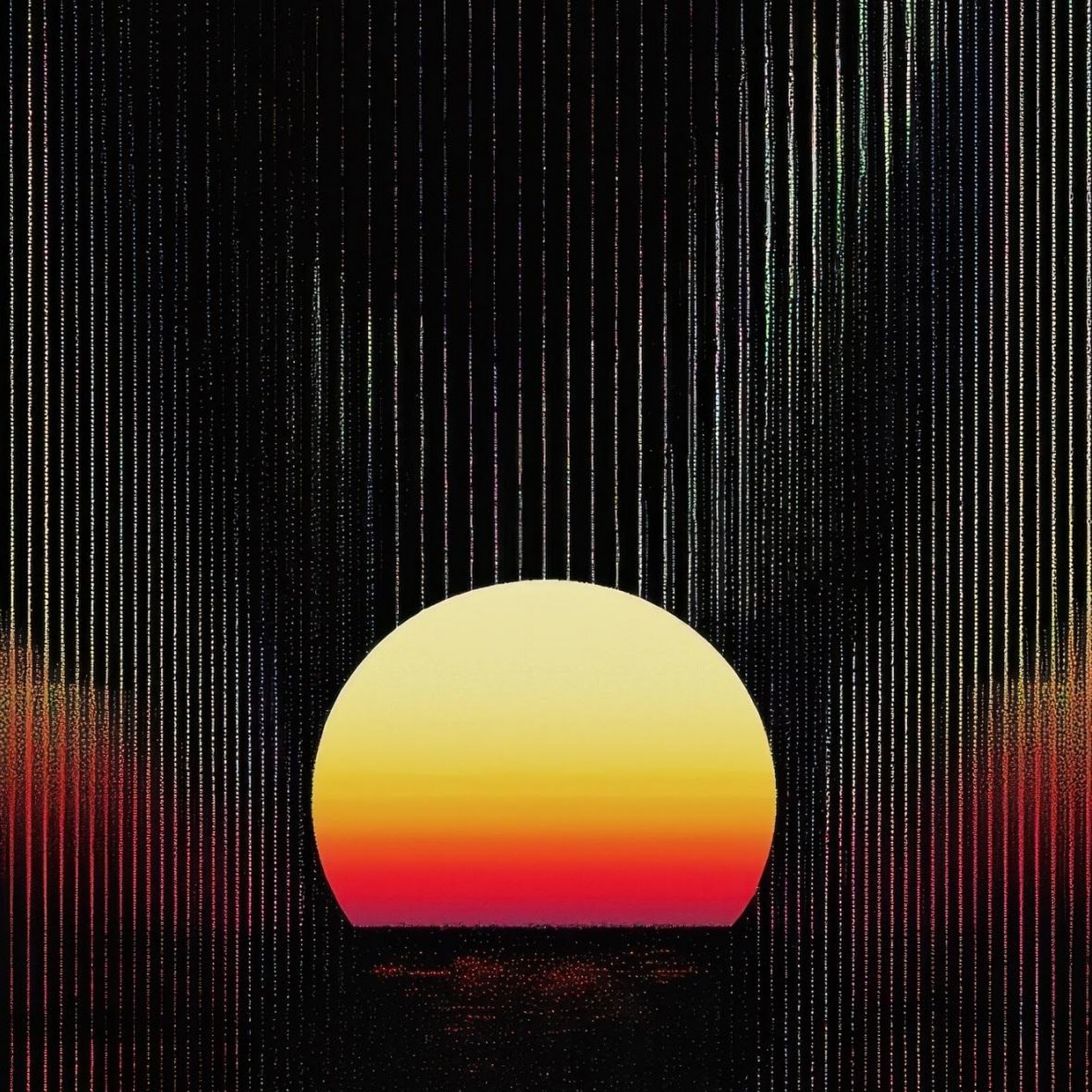 Download Abstract Retro Sun Grid Full HD iPhone